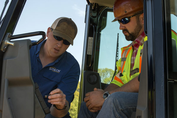 Sitech Technician with Equipment Operator