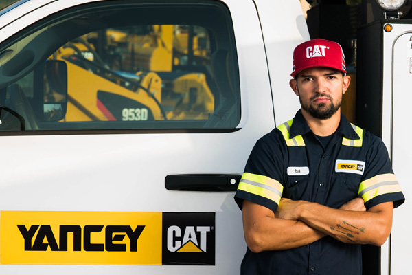 Yancey Technician with service truck