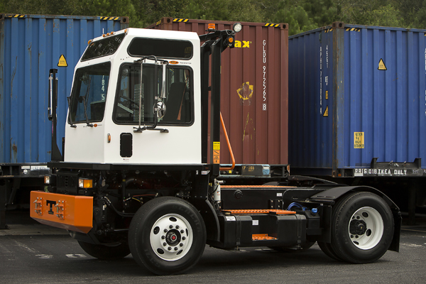 Spotter Truck in Shipping Yard