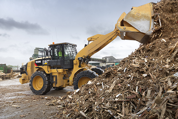 Wheel Loader Moving Scrap