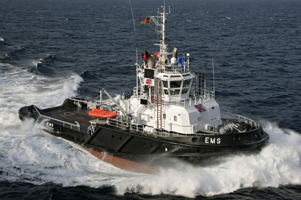 Tug Boat Moving on Water