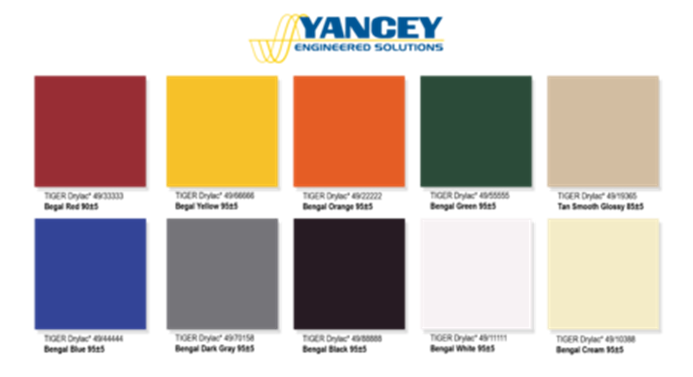 Yancey Engineered Solutions Color Pallet
