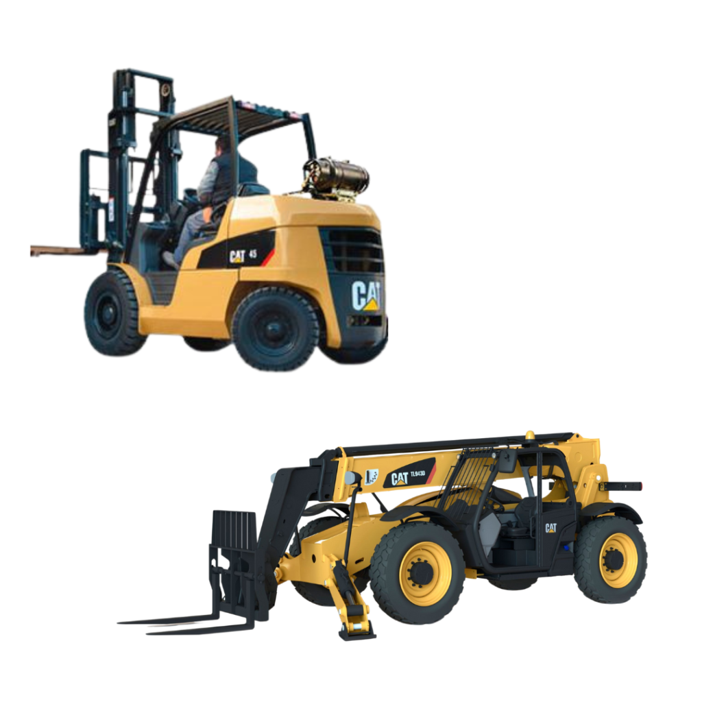 Material handling equipment forklift and telehandler