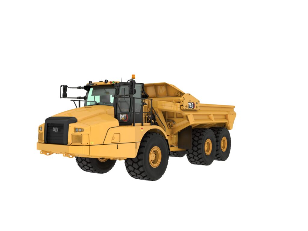 Articulated truck rentals 740