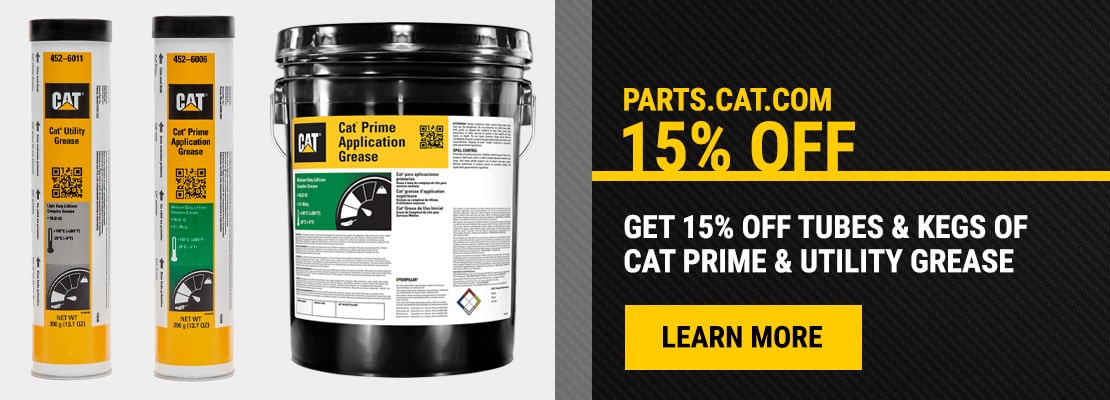 15% Off Cat Prime & Utility Grease