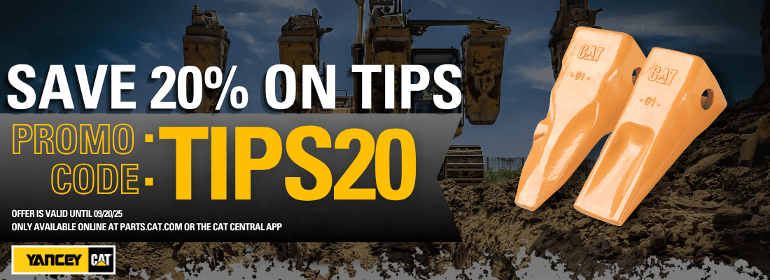 Yancey 20% Off Tips Promo Banner