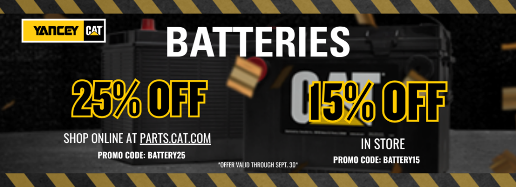 Save up to 25% off on Batteries