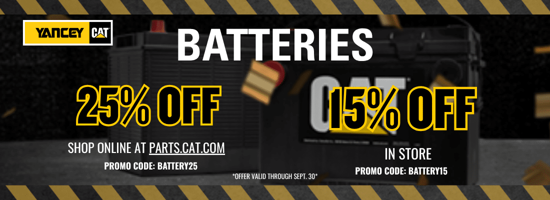 Save up to 25% off on Batteries