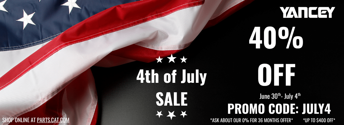 Yancey Bros. July 4th promo banner