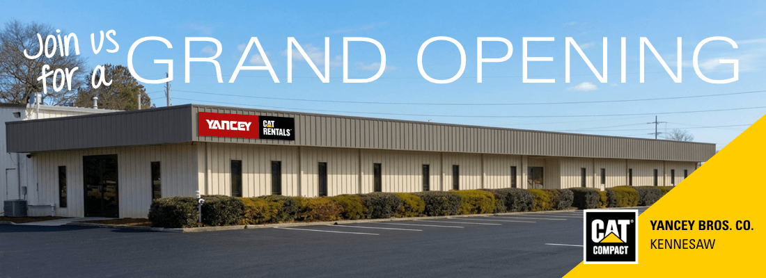 Cat Compact Kennesaw Grand Opening Header